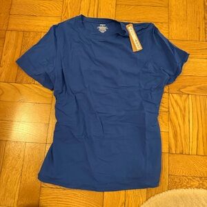 SKIMS Blue Soft Soothing Crew Neck Short Sleeve T-Shirt NWT
